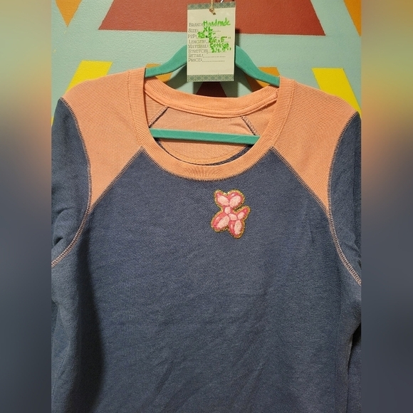 Tek Gear Women's Pullover Sweatshirt With Puffed Balloon Dog Patch Size XL - Picture 2 of 9